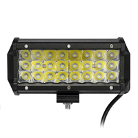 7 rangée 3030 72W 6000K de tri de barre lumineuse de travail de tache LED pour le SUV tous terrains 4WD