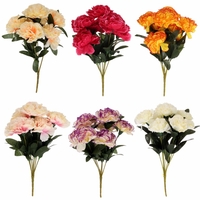 7 têtes artificielles soie oeillet fleur bouquet maison fête mariage salle décorations