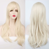 70 cm de long costume synthétique perruque cosplay haute temprature fibres extensions de cheveux de fibre pour les femme
