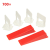 700pcs carreaux de céramique carrelage accessibilité entretoise clips / cales en plastique