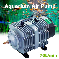 70L / min 35W / 45W électromagnétique aquarium pompe à air étang à poissons compresseur 220V