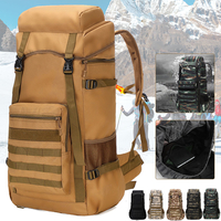 70L extérieur étanche militaire tactique sac à dos Camping randonnée sac à dos Trekking Camouflage voyage épaule sac à d