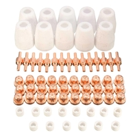 70pcs Conseils plasmatiques électrodes correspondent pt-31 lg-40 torche de coupage plasma CUT40 CUT50