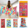 70x150cm Colorful Impression de bande dessinée Serviettes de plage à séchage rapide Serviette de bain en microfibre abso