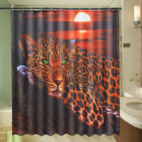 70  x 70  africain léopard rideau de douche faune Animal coucher de soleil guépard Polyester rideaux