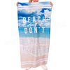 70xfibre de polyester 140cm mots anglais motif plage spa Yoga towelsoft serviettes de bain d