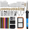 71 Pcs Fer À Souder Kit Doutils Stylo À Brûler Du Bois Conseils Pochoir À Souder Outils Pyrogravure Artisanat Kits