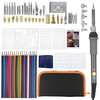 71 pièces / ensemble stylo à bois outil à souder pochoir fer artisanat pyrogravure Kit 60 W
