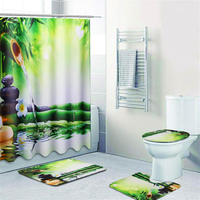 71 "x 71" tapis de tapis antidérapant pour rideau de douche en fibre de verre étanche