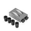 7/14 / 34Pcs Kit de gabarit de trou de poche pour localisateur de trou oblique Trépans à angle de 15 degrés