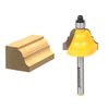 7/16 pouces bord romain classique formant le bit de routeur - 1/4 "outils de travail du bois de jambe