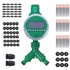 72pcs / set 30m tuyau contrôleur de leau minuterie LCD affichage goutteurs réglables bricolage micro goutte à goutt