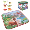 72x72 cm Enfants Cartoon Tapis de Jeu + 6 Dinosaure Jouet Carré Boîte Pliante Camping Tapis Enfant Enfant En Bas Âge Ram