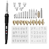 7/31 PCS Wood Pen Woodwork Pen Set Kit de brûleur de fer à souder électrique