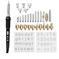 7/31 PCS Wood Pen Woodwork Pen Set Kit de brûleur de fer à souder électrique