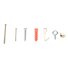73pcs Ancres murales Assortiment de vis en bois Raccords bruts Ensembles Outils avec boîte