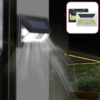 74 LED solaire PIR Capteur de mouvement Lumière extérieure de mur de sécurité de jardin Lumière vive