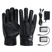 7.4V 3000 mah Batterie gants chauffants électriques gants de moto dhiver chauds écran tactile étanche noir