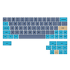 75/142 touches bleu Patchwork Keycap Set MA Profile PBT Sublimation Keycaps pour claviers mécaniques
