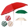 7.5Ft Outdoor Patio Umbrella Polyester Beach Sun Shade with Manivelle Camping Travel Yard Garden