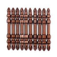 75mm Tournevis Bit Double Tête Magnétique Croix PH2 S2 Tournevis Lots Outil