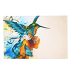 75X50 cm Colorful Mouche Alouette Avec Note Mur Portrait Peinture Sans Cadre Photo Décoration Papier Art