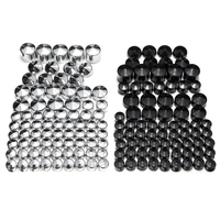 76 pièces couvercle de capuchons de boulon à vis pour Harley Davidson Twin Cam Dyna 1991-2013