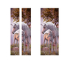 77 * 200cm PVC 3D Sticker Mural Porte La Licorne Dans La Forêt DIY Maison Décorations