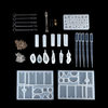 77 pièces résine bijoux faisant des outils Silicone moule faisant bijoux pendentif artisanat bricolage ensemble