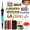 77pcs kit doutils de fer à souder électrique 60w contrôle de la température poste de soudage cas de pointe