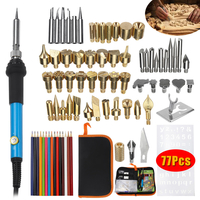 77pcs kit doutils de fer à souder électrique 60w contrôle de la température poste de soudage cas de pointe