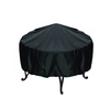 77x58cm Patio Rond Couvercle Fosse Imperméable UV Pluie Neige En Plein Air Protecteur Grill BBQ Couverture Noir