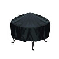 77x58cm Patio Rond Couvercle Fosse Imperméable UV Pluie Neige En Plein Air Protecteur Grill BBQ Couverture Noir