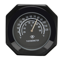 7/8 "1" Montre de guidon pour moto avec montre et thermomètre