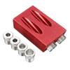 7/8 pièces trou de poche gabarit trou de poche vis gabarit goujon perceuse Kit de menuiserie outil de Guides de travail