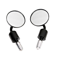 7/8 pouce examen moto final 22mm guidon miroirs noir pour Honda