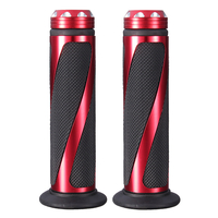 7/8 pouces 22mm en aluminium de guidon de moto en gel poignées en caoutchouc