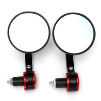 7/8 pouces Motorcycle Motor Bike Bar End Rear Mirror Rrounded