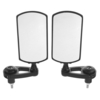 7/8 pouces rétroviseurs de guidon de moto pliables côté métal noir