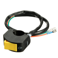 7/8 pouces universelle moto guidon endroit de brouillard phare interrupteur marche / arrêt