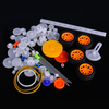 78pcs en plastique moteur Gear Kit accessoires de bricolage assortiment daccessoires ensemble avec divers engrenage