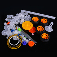 78pcs en plastique moteur Gear Kit accessoires de bricolage assortiment daccessoires ensemble avec divers engrenage