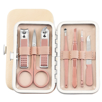 7/9/12/15/18 pcs Coupe-ongles en acier inoxydable Set Facial Hand Foot Care Tools Kit de manucure