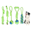 7/9 pièces corde de dents de chien fort nettoyage des dents kit de jouets pour animaux de compagnie à mâcher