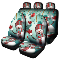 7PCS Christmas Print Car Auto Cover Seat Cover Protector Universal Fit Pour SUV