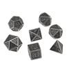 7pcs couleur antique solide en métal lourd jeu de dés lourd dés polyédriques jeux de rôle jeux de dés gadget RPG