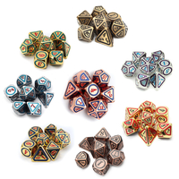 7pcs dés polyédriques DND pour jeu de rôles jeu de dés en métal