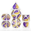 7pcs dés polyédriques en alliage de Zinc pour donjons et dragons D20 D12 D10 D8 D6 D4 jeux de bureau