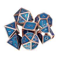 7pcs dés polyédriques métal antique multisided dés définir le jeu de rôle gadget dés