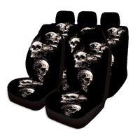 7PCS Housses de siège de voiture universelles Protecteur lavable Siège complet avant et arrière